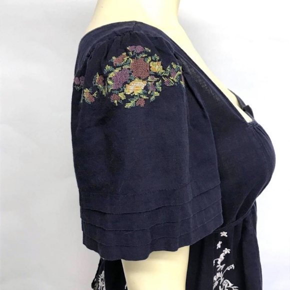 ANTHROPOLOGIE Lithe Needlepoint Peasant Top 6 - Picture 7 of 8